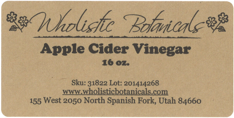 Apple Cider Vinegar Label