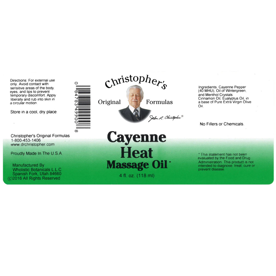 Cayenne Heat Massage Oil