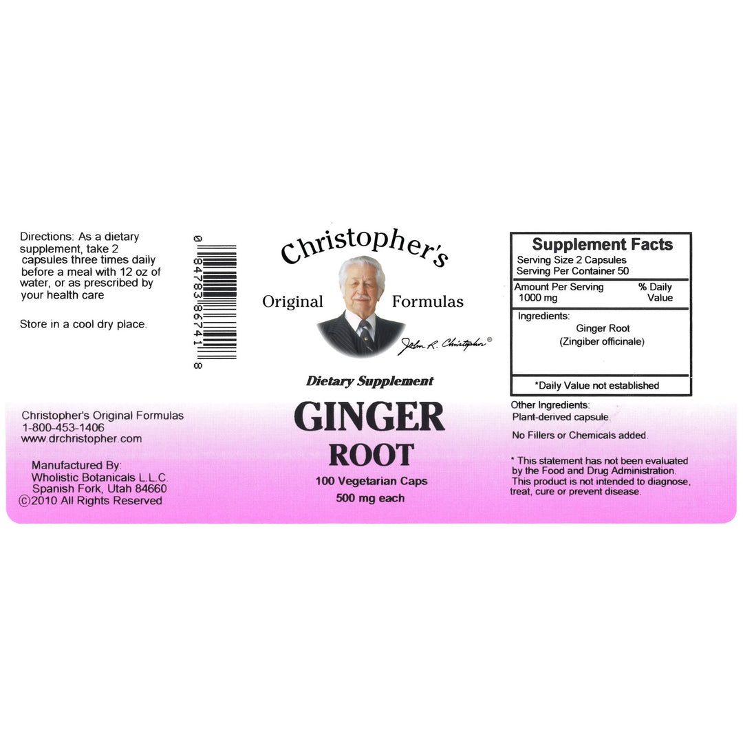 Ginger Root Capsule