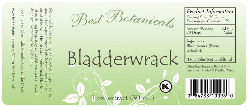 Bladderwrack Extract Label