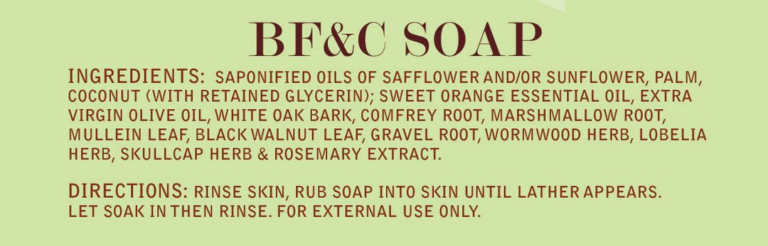 BF&amp;C Soap Label