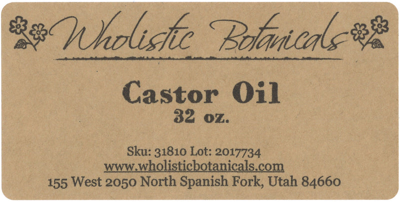 Castor Oil Label