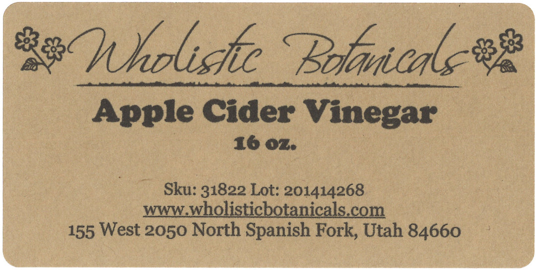 Apple Cider Vinegar Label
