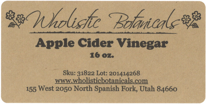 Apple Cider Vinegar Label