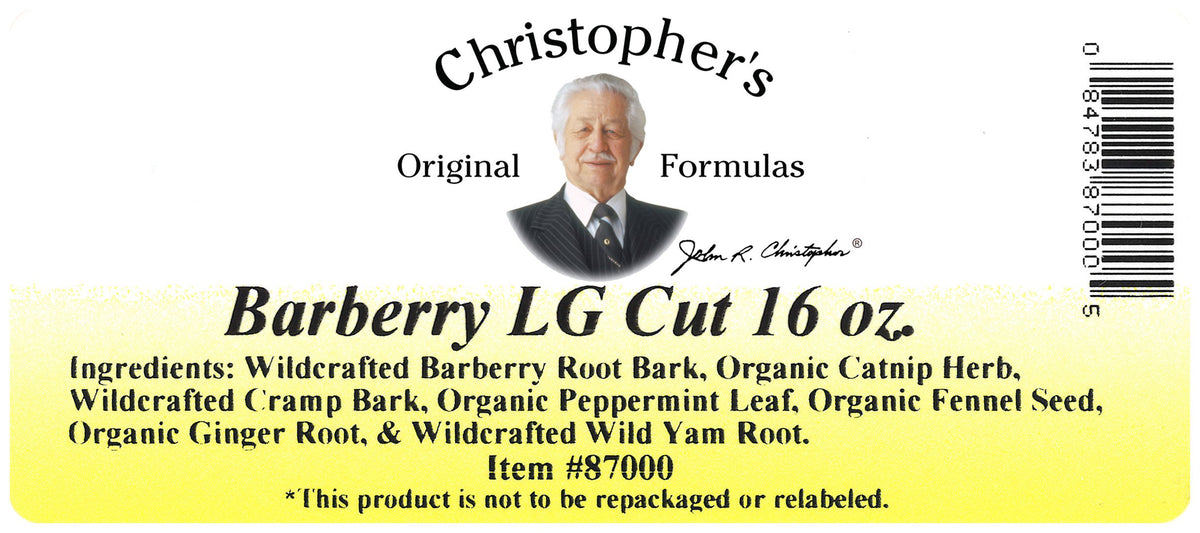 Barberry L.G. Cut Label