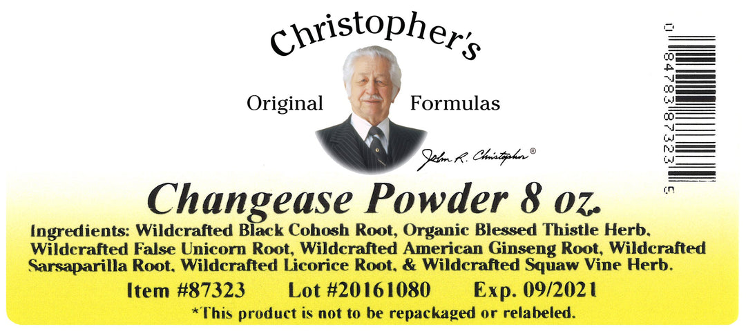 Changease Powder Label