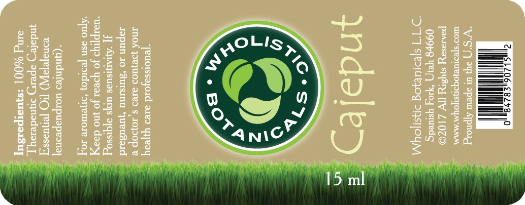 Cajeput Essential Oil Label
