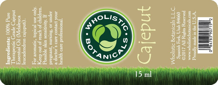 Cajeput Essential Oil Label
