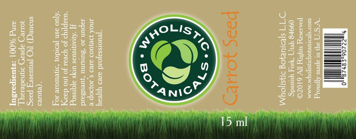 Carrot Seed Essential Oil Label
