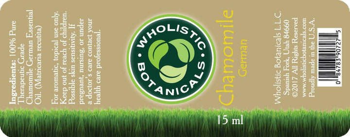 German Chamomile Essential Oil Label