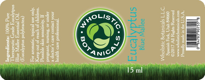 Eucalyptus Blue Mallee Essential Oil Label