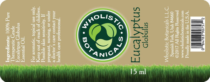 Eucalyptus Globulus Essential Oil Label