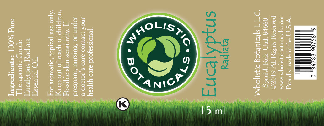 Eucalyptus Radiata Essential Oil Label