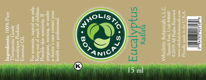 Eucalyptus Radiata Essential Oil Label
