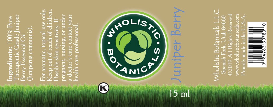 Juniper Berry Essential Oil Label