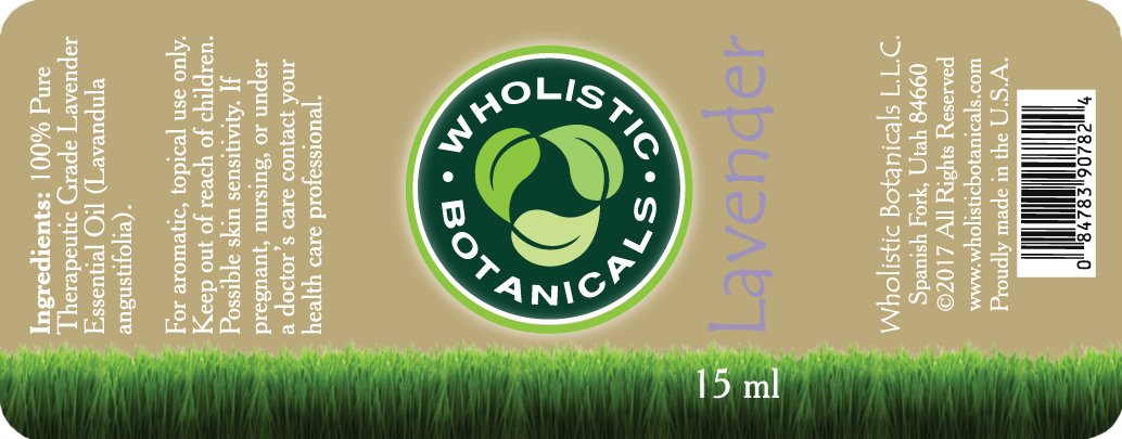 Lavender Essential Oil Label