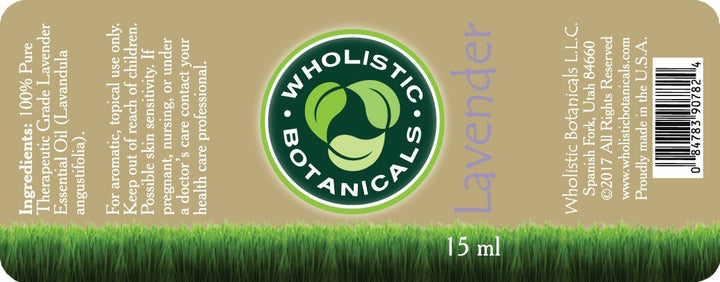 Lavender Essential Oil Label