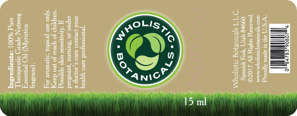 Nutmeg Essential Oil Label