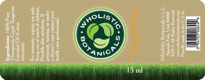 Tangerine Essential Oil Label