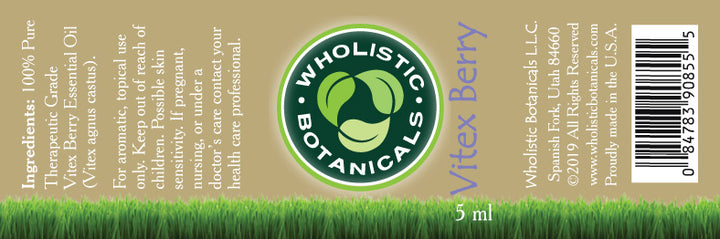 Vitex Berry Essential Oil Label
