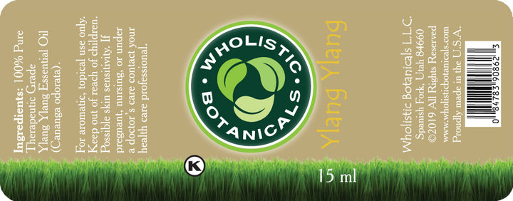 Ylang Ylang Essential Oil Label